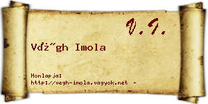 Végh Imola névjegykártya