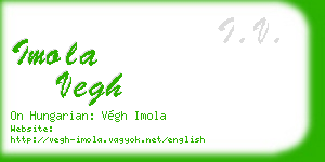 imola vegh business card